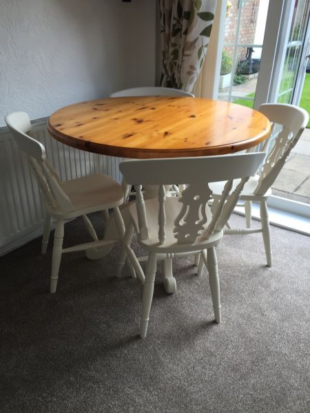 Table & Chairs: Swipe To View More Images