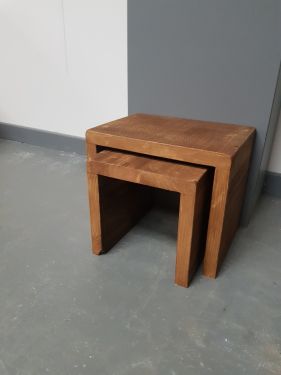 Click Here To Enlarge This Photo Of Rustic Nest of Two Tables