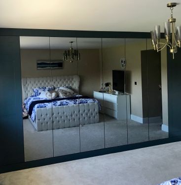 Click Here To Enlarge This Photo Of Fitted Wardrobe with Mirror Doors