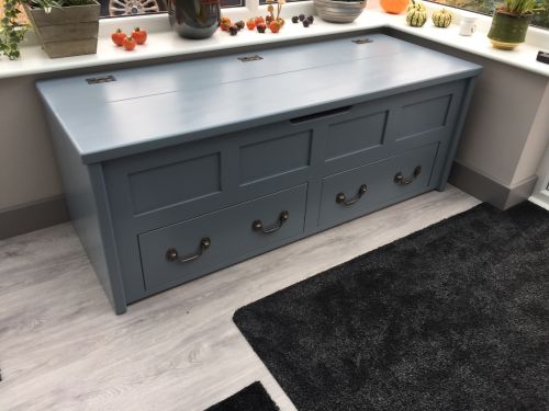 Click Here To Enlarge This Photo Of Blanket Box - Low Window Seat With Drawers