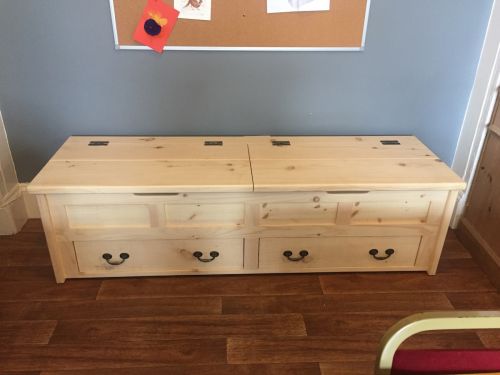 Click Here To Enlarge This Photo Of Blanket Box - Low Window Seat With Drawers