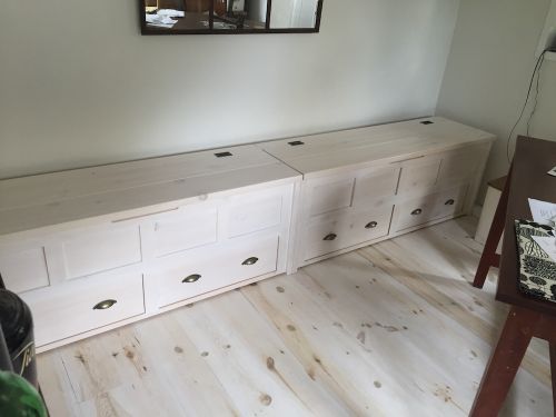 Click Here To Enlarge This Photo Of Blanket Box - Low Window Seat With Drawers