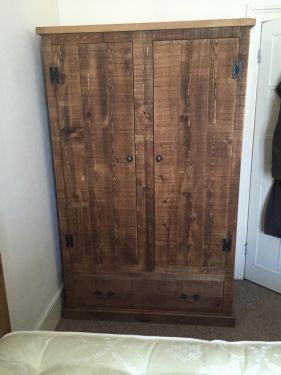 Click Here To Enlarge This Photo Of Double Wardrobe With Drawer