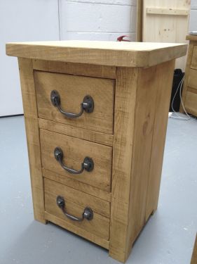 Click Here To Enlarge This Photo Of Bedside Cabinet 3 Drawer