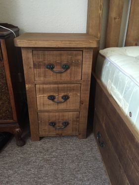 Click Here To Enlarge This Photo Of Bedside Cabinet 3 Drawer