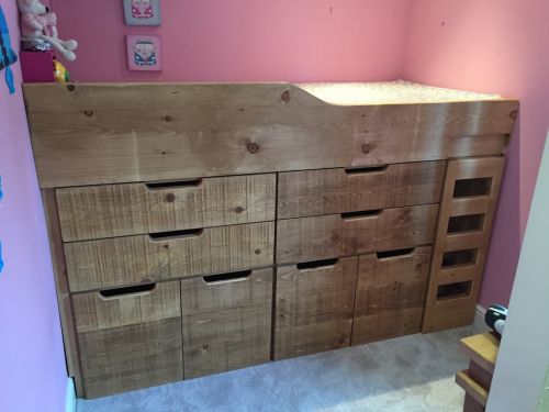 Click Here To Enlarge This Photo Of Rustic Pine Cabin Bed