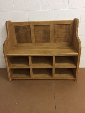 Click Here To Enlarge This Photo Of Monks Bench with Open Front