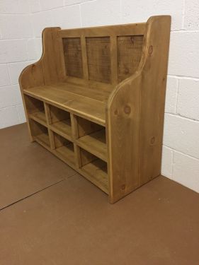 Click Here To Enlarge This Photo Of Monks Bench with Open Front