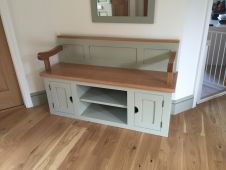 Window Seat With Oak Arms and Doors