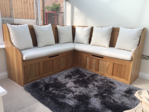 Click Here To Enlarge This Photo Of Wentworth Oak Corner Bench