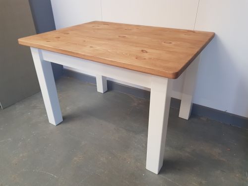 Click Here To Enlarge This Photo Of FarmhouseTable with Square Legs