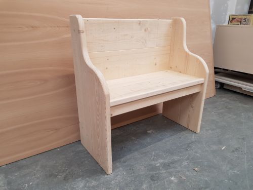 Click Here To Enlarge This Photo Of Rustic Plank Style Monks Bench &lpar;No Storage&rpar;