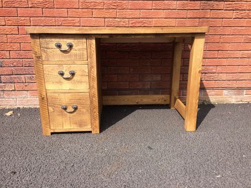 Click Here To Enlarge This Photo Of Single Pedestal Desk