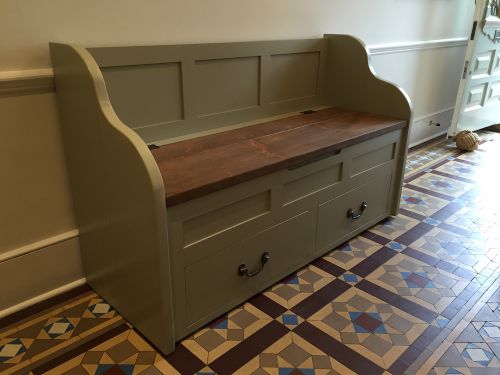 Click Here To Enlarge This Photo Of Window Seat with Drawers