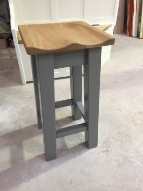 Click Here To Enlarge This Photo Of Solid Pine Bar Stool 