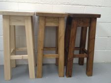 Solid Pine Bar Stool 