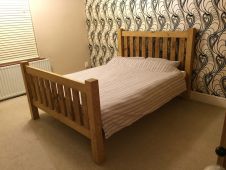 Rustic Pine Slat Bed