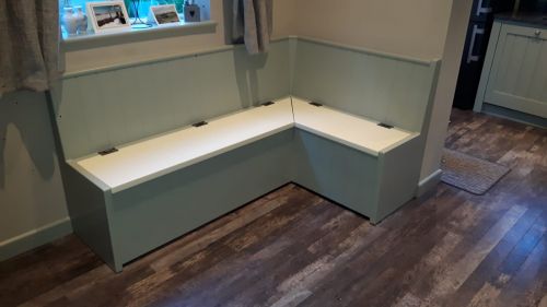 Click Here To Enlarge This Photo Of Grooved Corner Bench