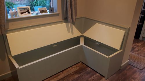 Click Here To Enlarge This Photo Of Grooved Corner Bench