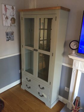 Click Here To Enlarge This Photo Of Glazed Display Cabinet