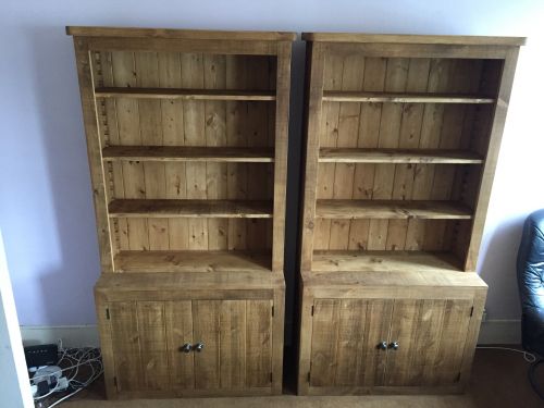 Click Here To Enlarge This Photo Of Tall Bookcase with Cupboard