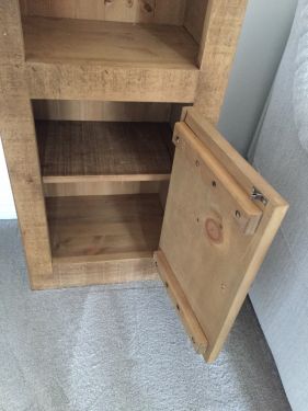 Click Here To Enlarge This Photo Of Slim Bookcase with Cupboard