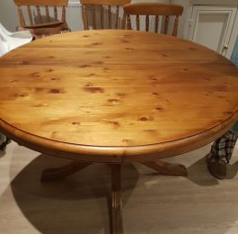 Pine Table Top After: Click Here To View Larger Image