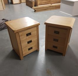 Oak Bedsides - Before: Click Here To View Larger Image